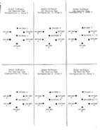 Figure 5. This figure shows six different configurations for double diffusion - two reaction type demonstrations. (Courtesy D. Schadler) 